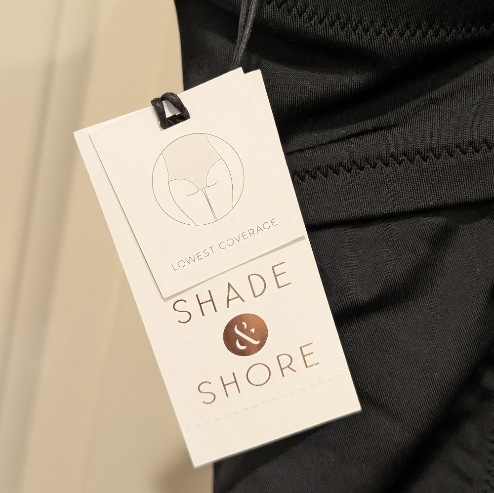 Shade & Shore Black Underwire One-Piece Swimsuit 36DD - Picture 7 of 7